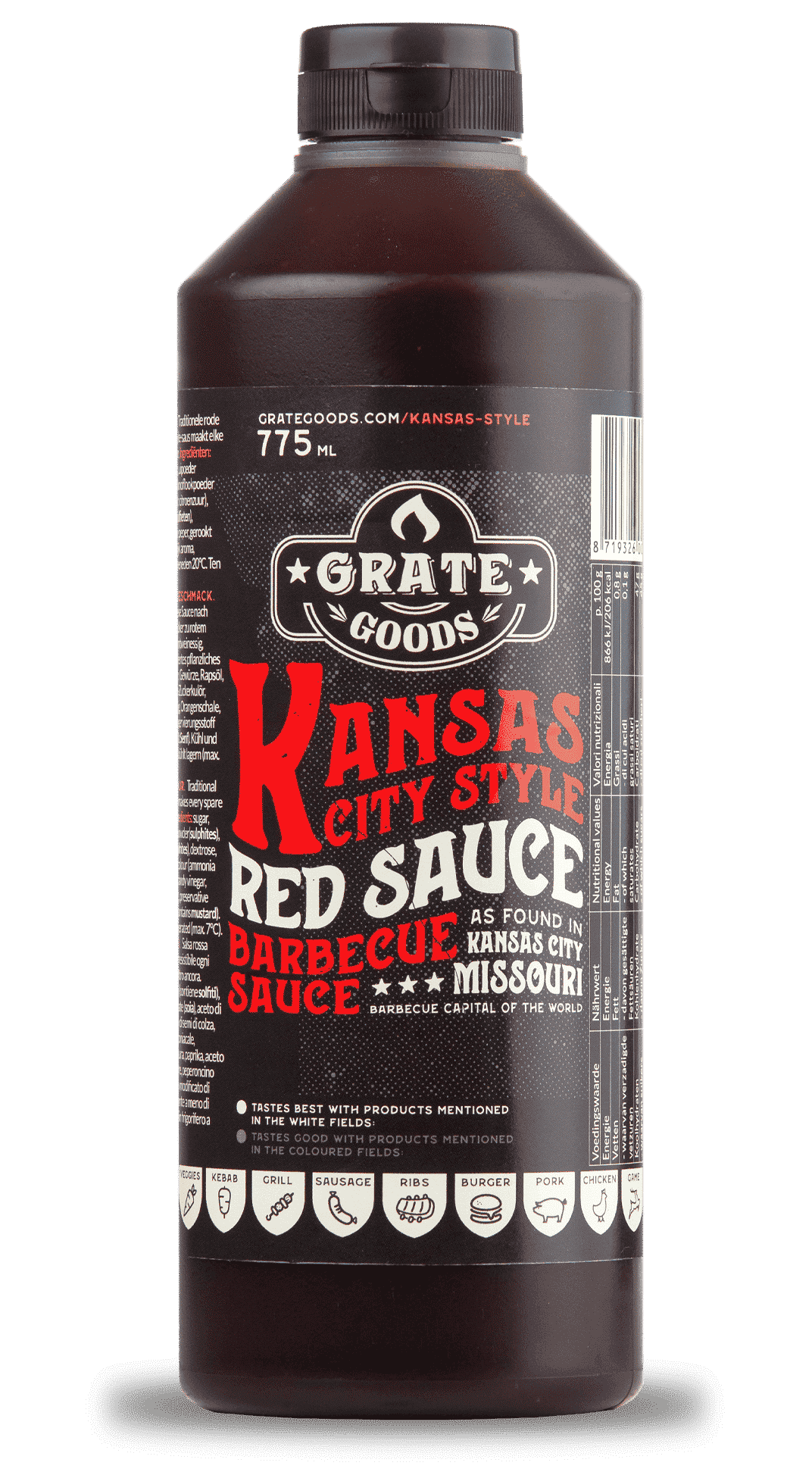 Kansas City Style Red BBQ sauce Grate Goods
