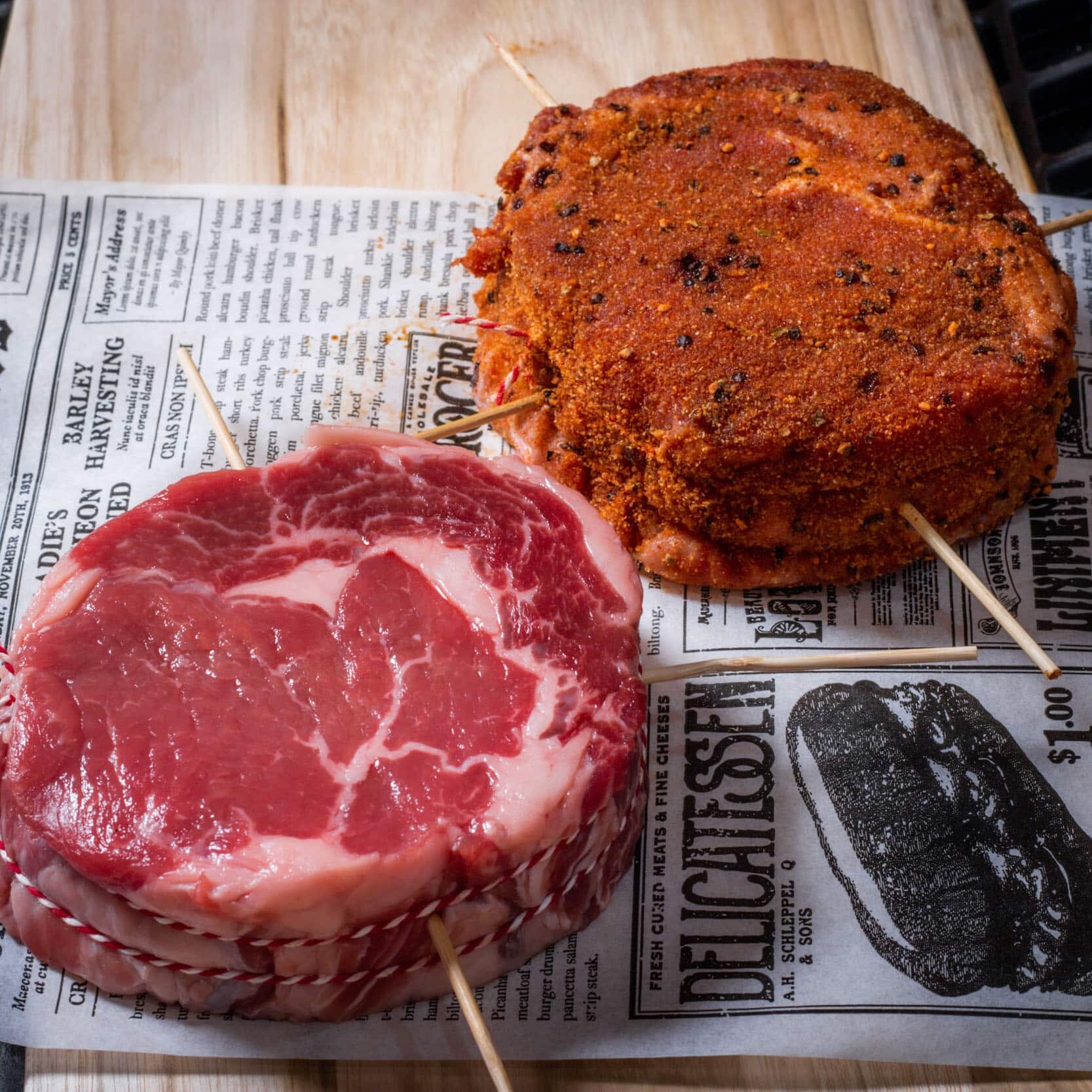 Rib eye preparation